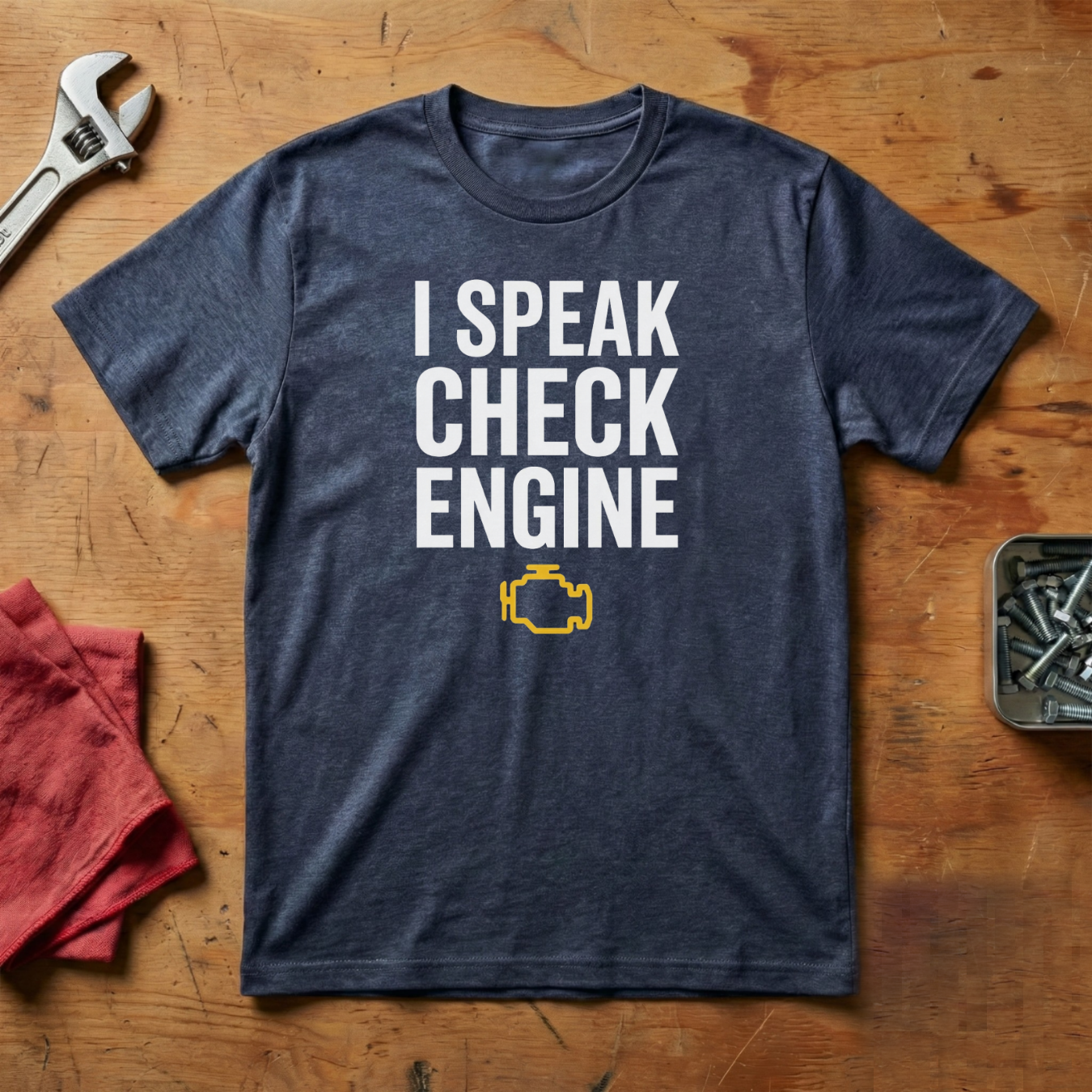I Speak Check Engine - T-shirt