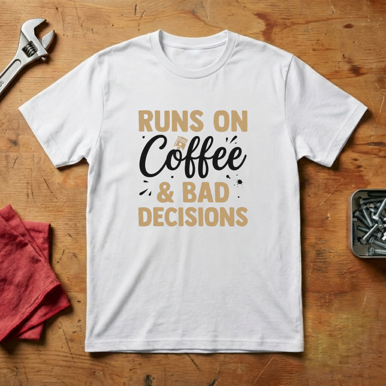 Runs On Bad Decisions- T-shirt