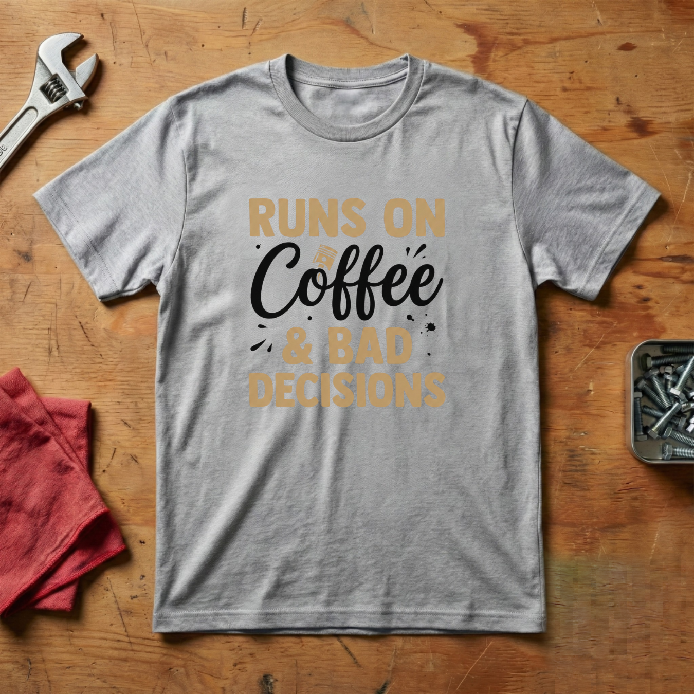 Runs On Bad Decisions- T-shirt