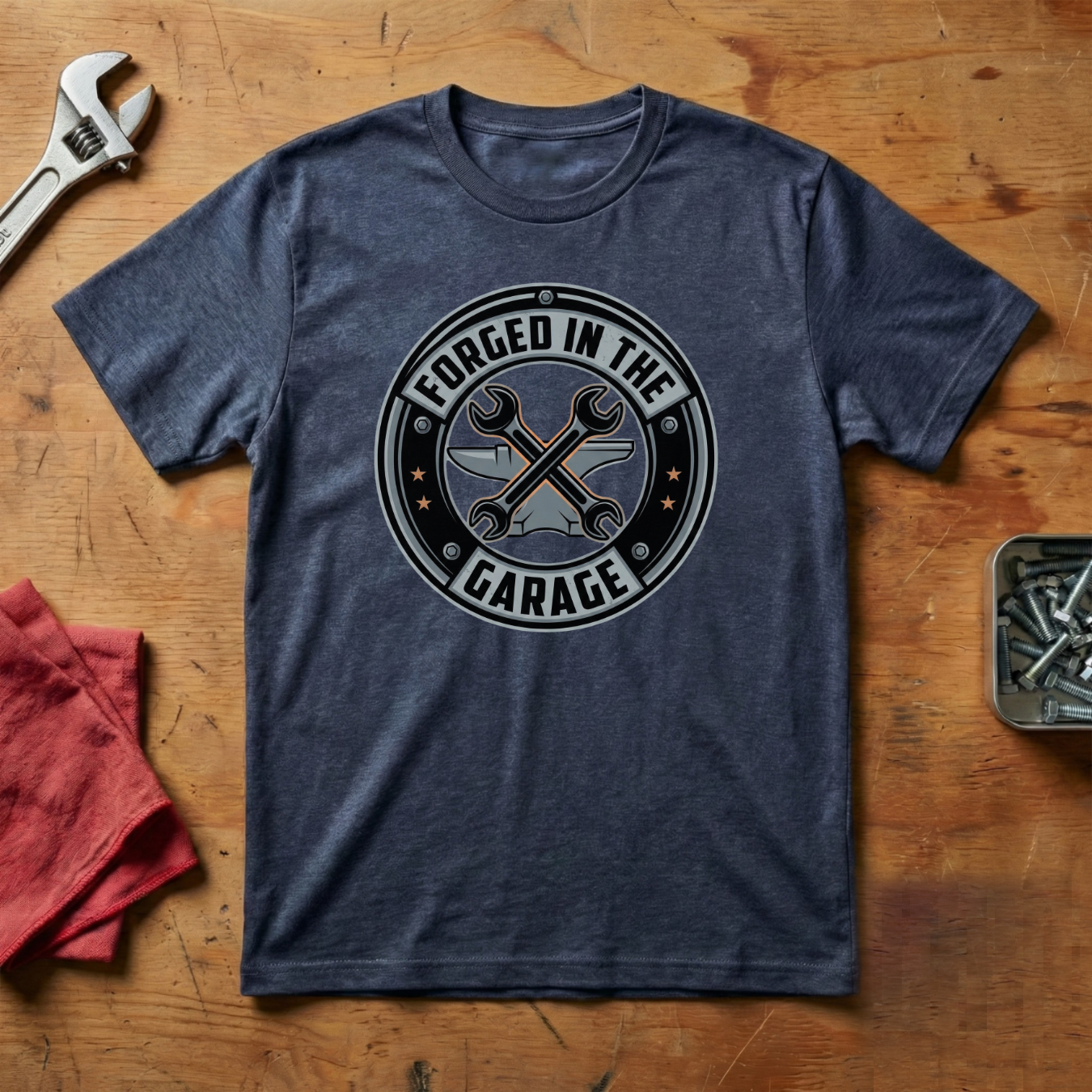 Forged in The Garage- T-shirt