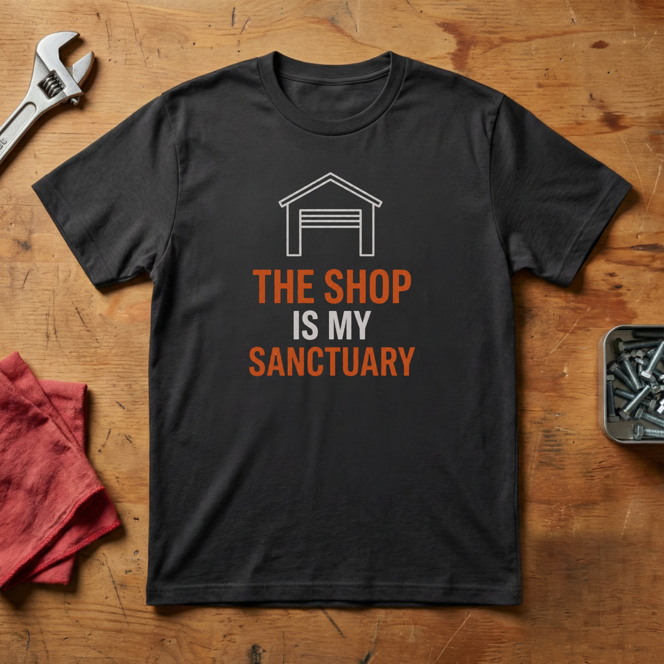 The Shop Is My Sanctuary- T-shirt