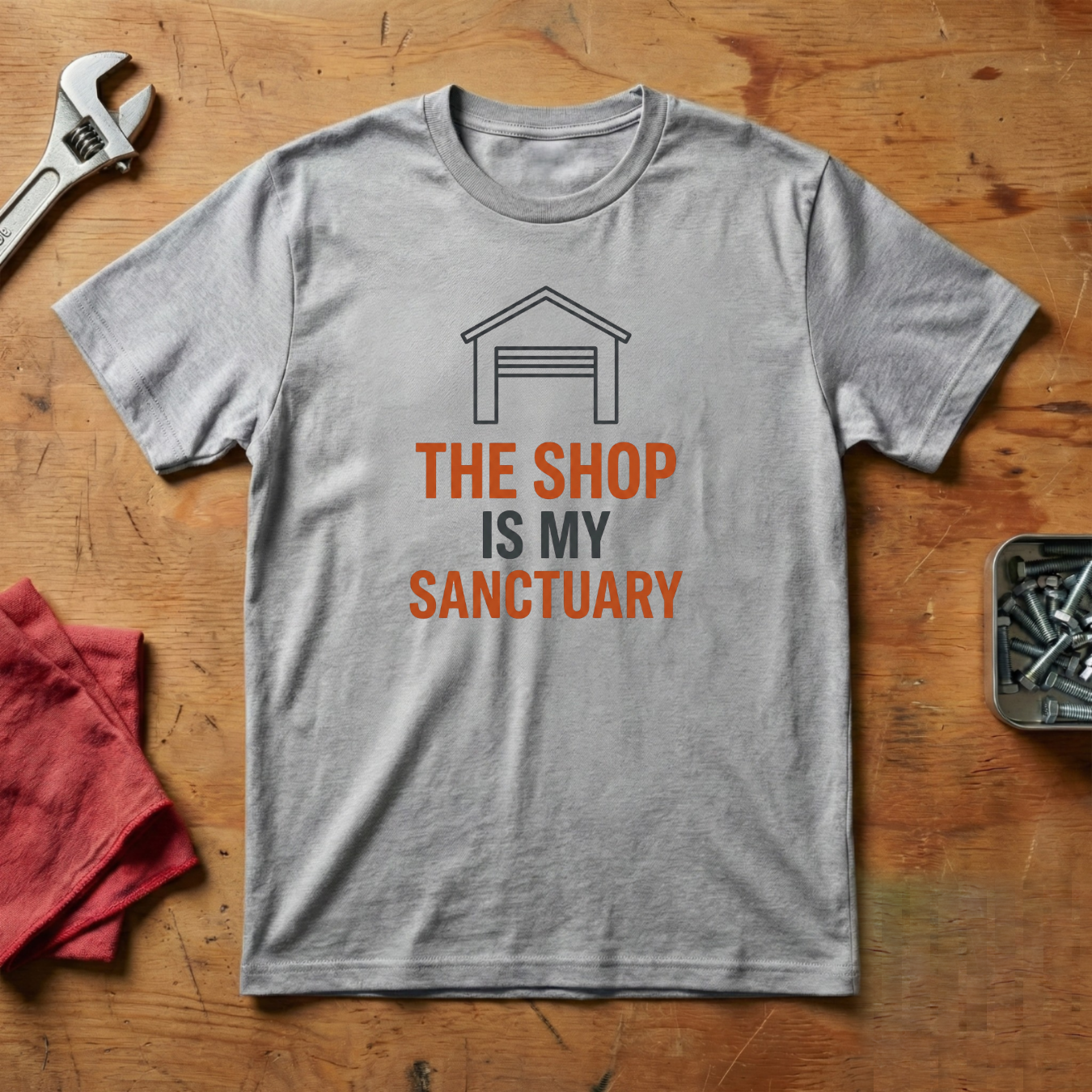 The Shop Is My Sanctuary- T-shirt