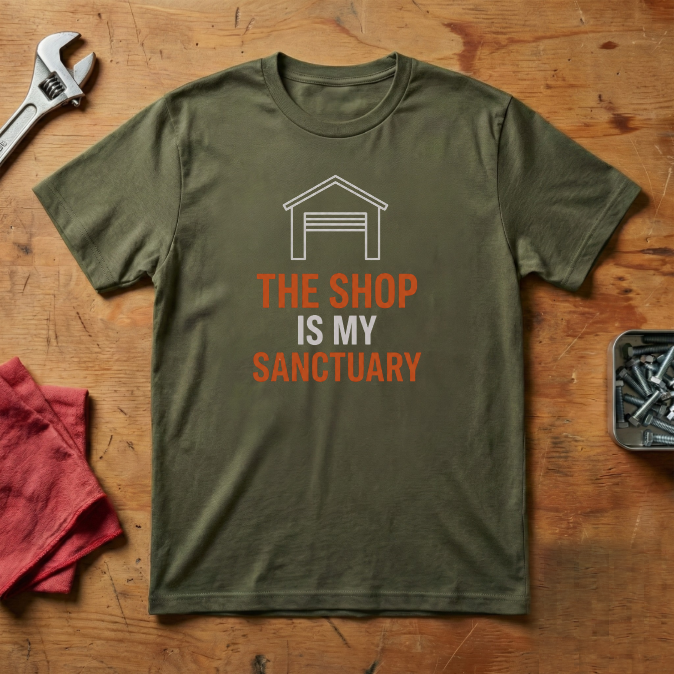The Shop Is My Sanctuary- T-shirt