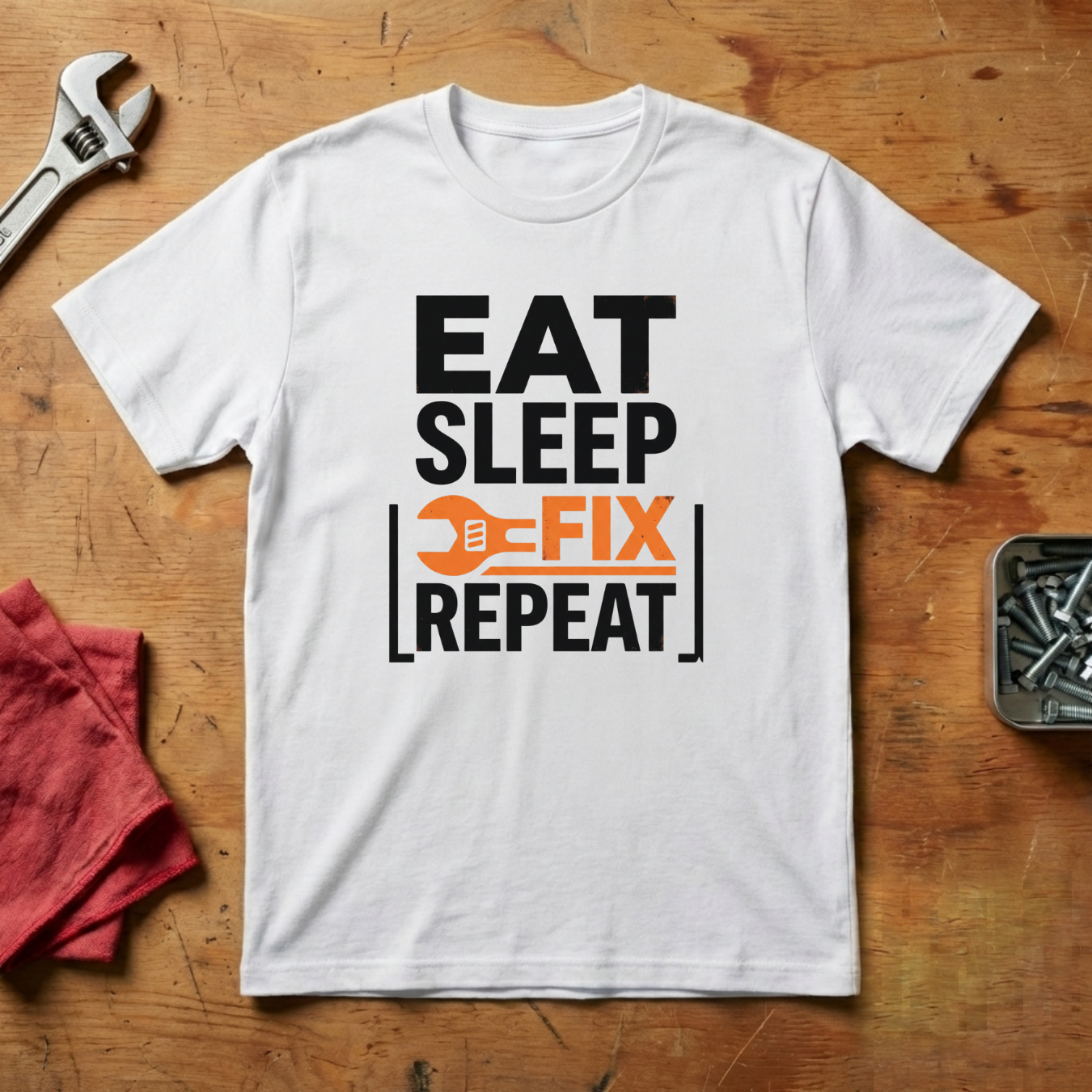 Eat, Sleep, Fix, Repeat - T-shirt
