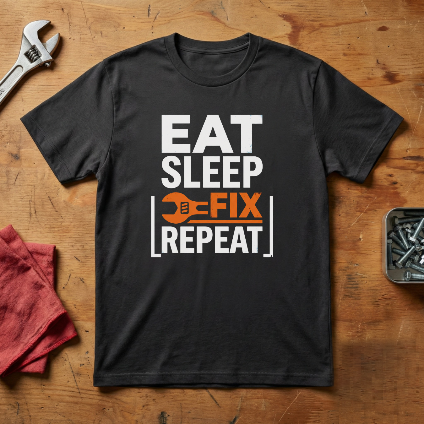 Eat, Sleep, Fix, Repeat - T-shirt