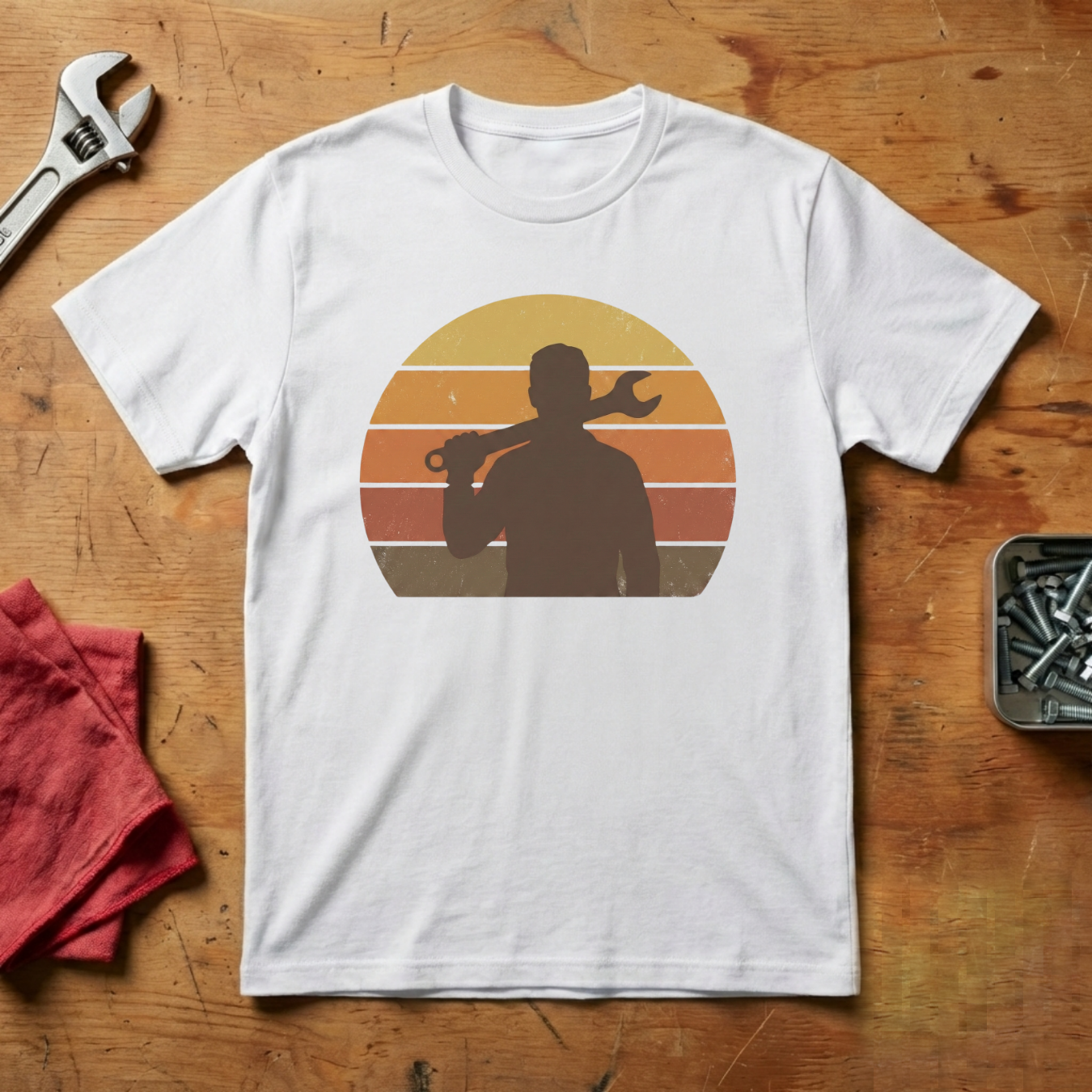 Vintage Mechanic Emblem- T-shirt
