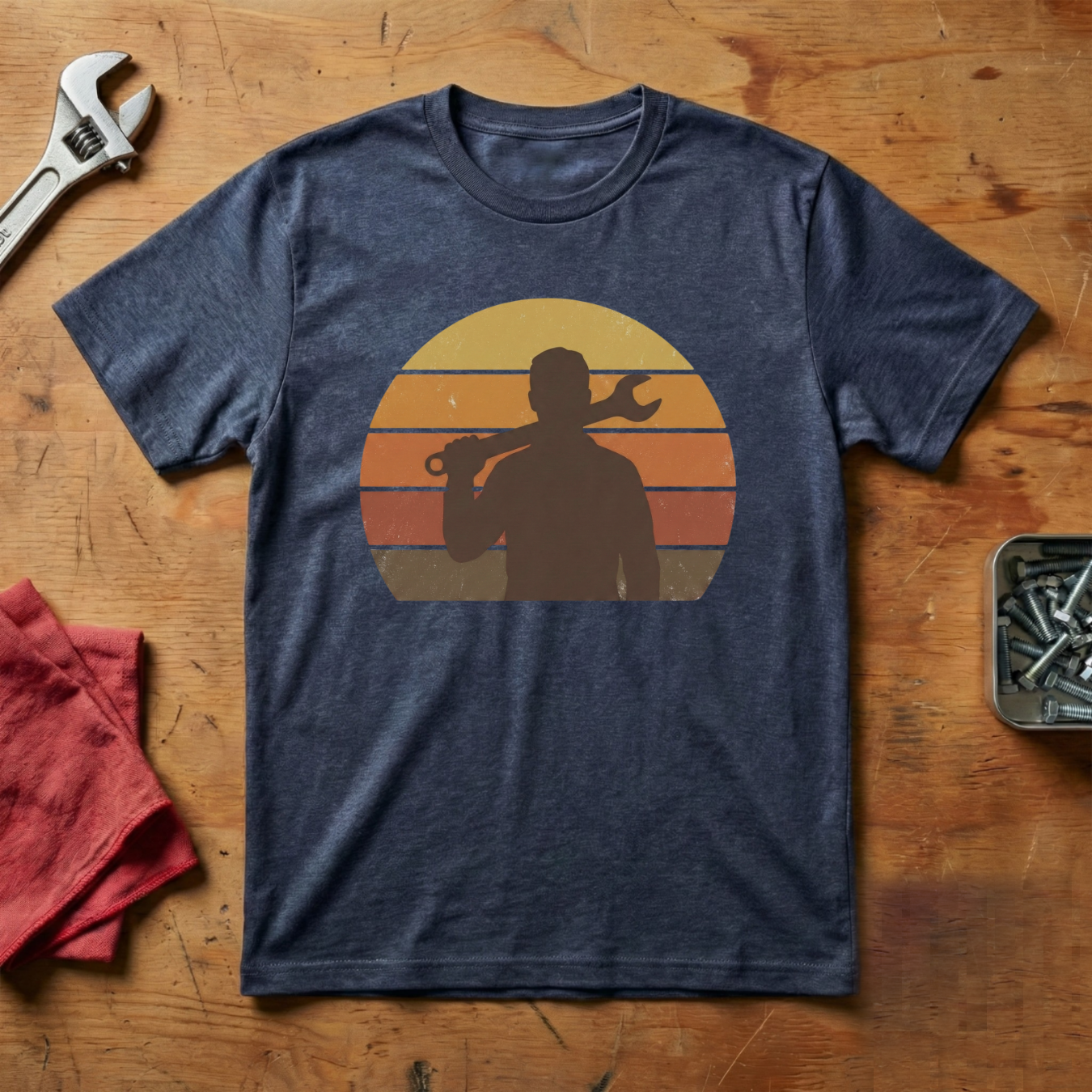 Vintage Mechanic Emblem- T-shirt