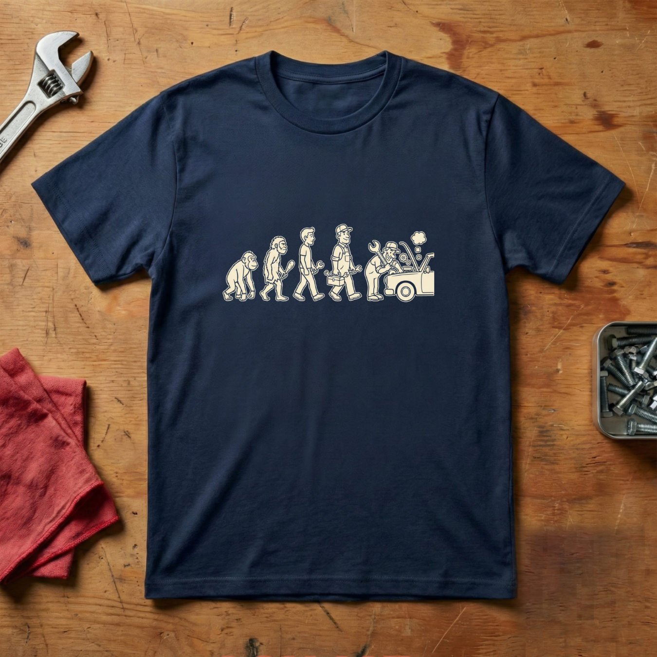 Monkey to Mechanic - T-shirt