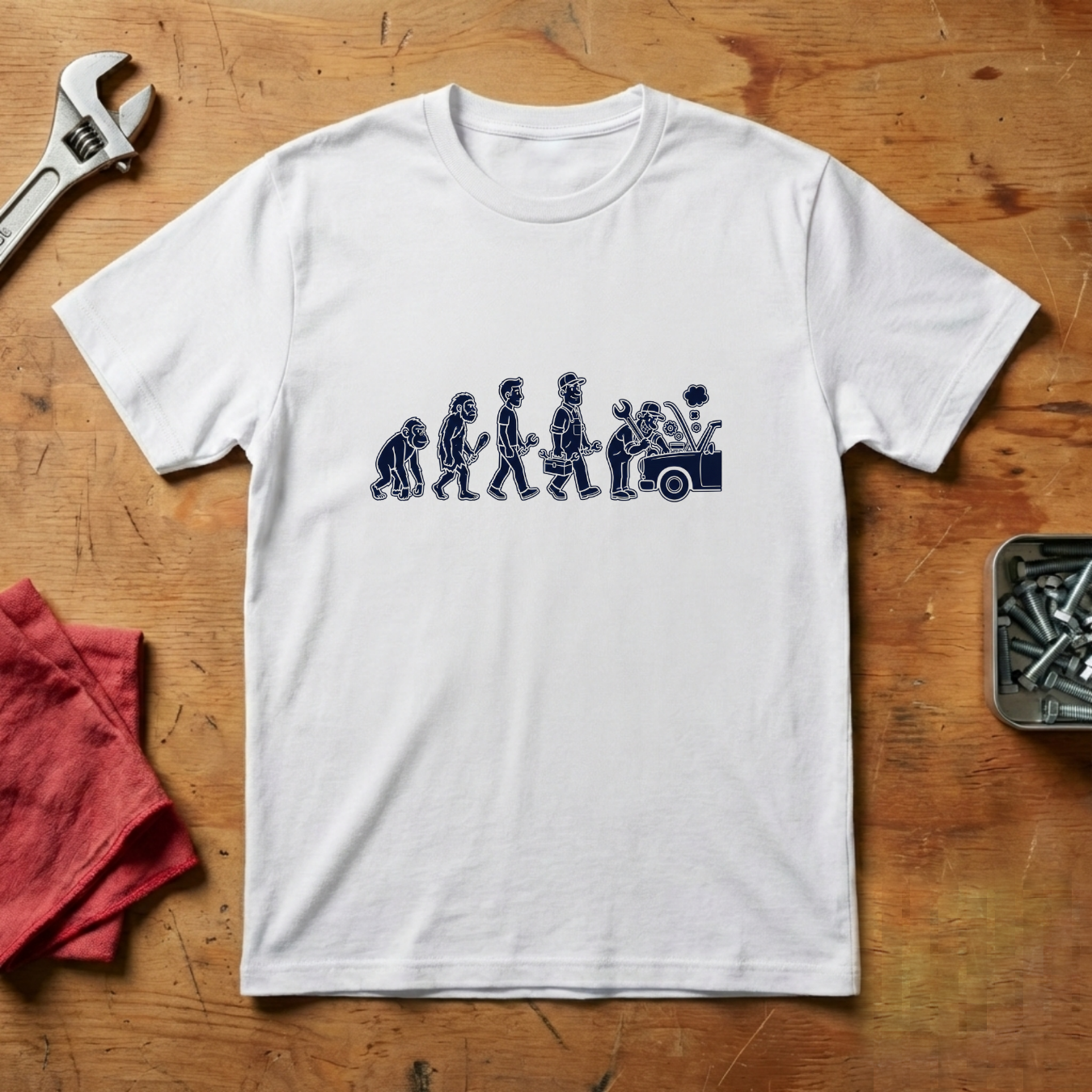 Monkey to Mechanic - T-shirt
