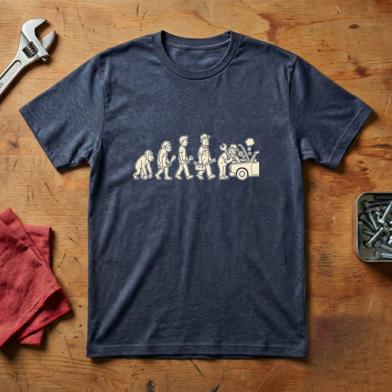 Monkey to Mechanic - T-shirt