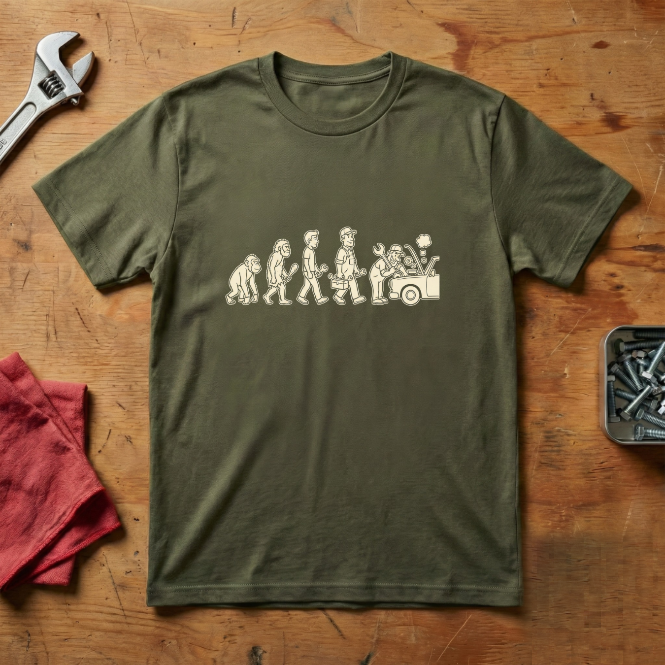 Monkey to Mechanic - T-shirt