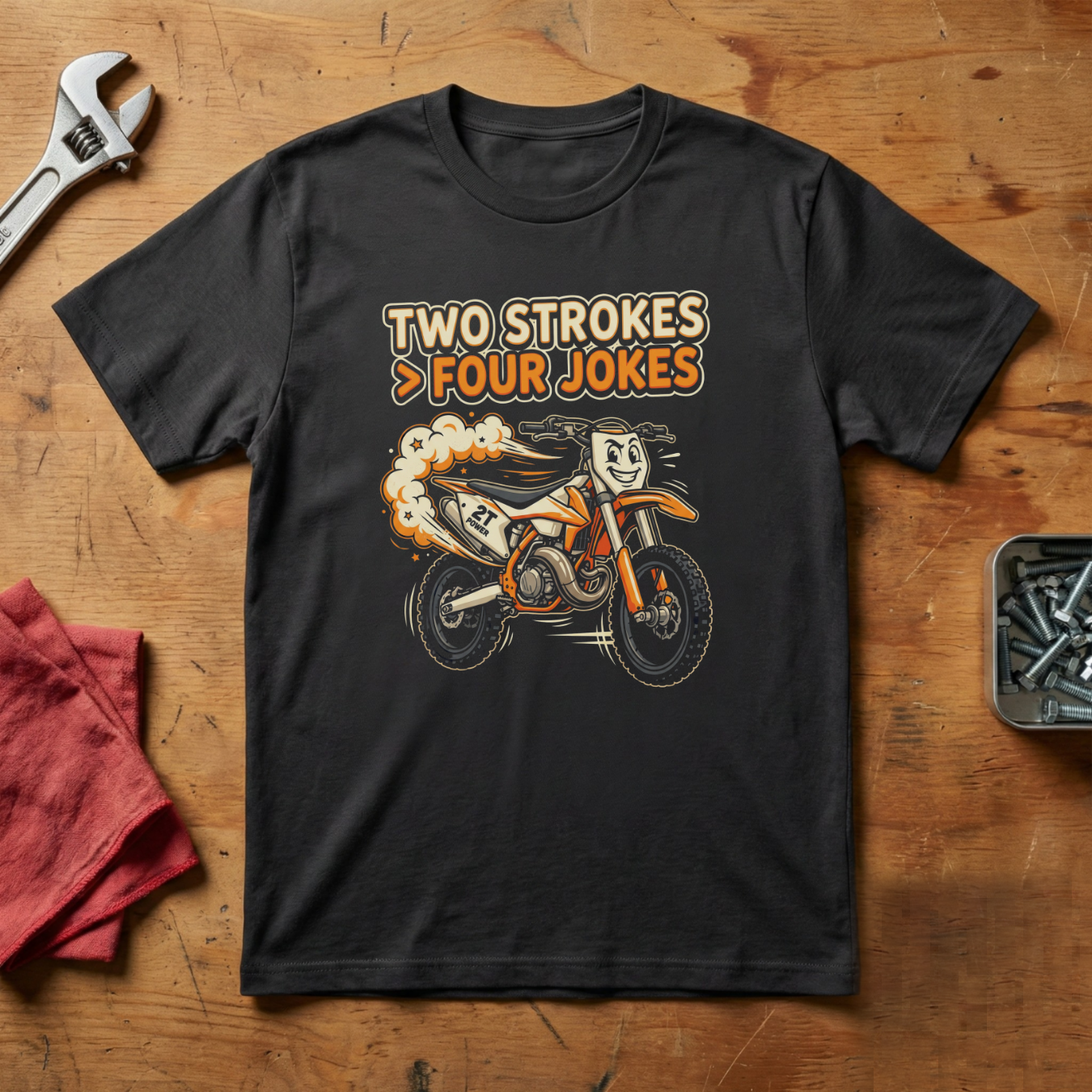 Two strokes over Four Jokes - T-shirt