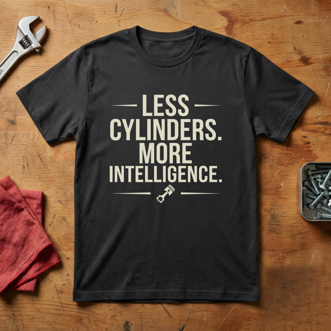 Less Cylinders More Intelligence - T-shirt