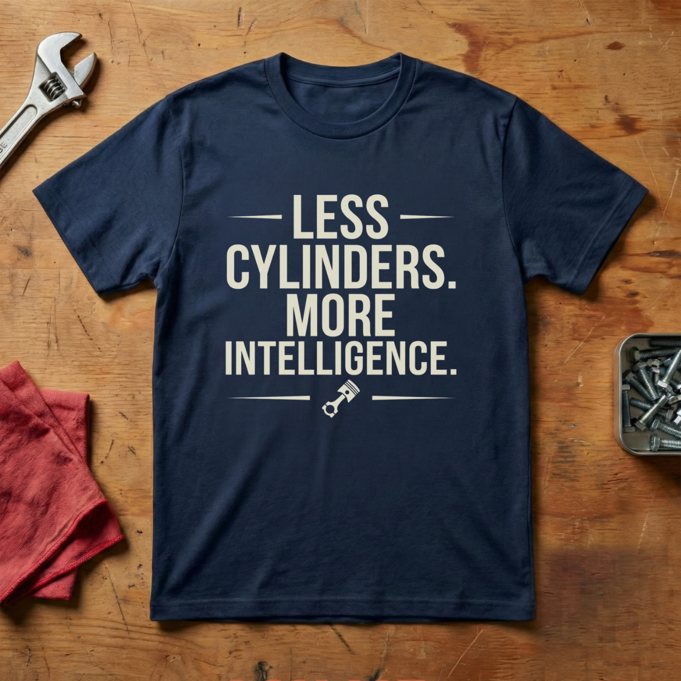 Less Cylinders More Intelligence - T-shirt