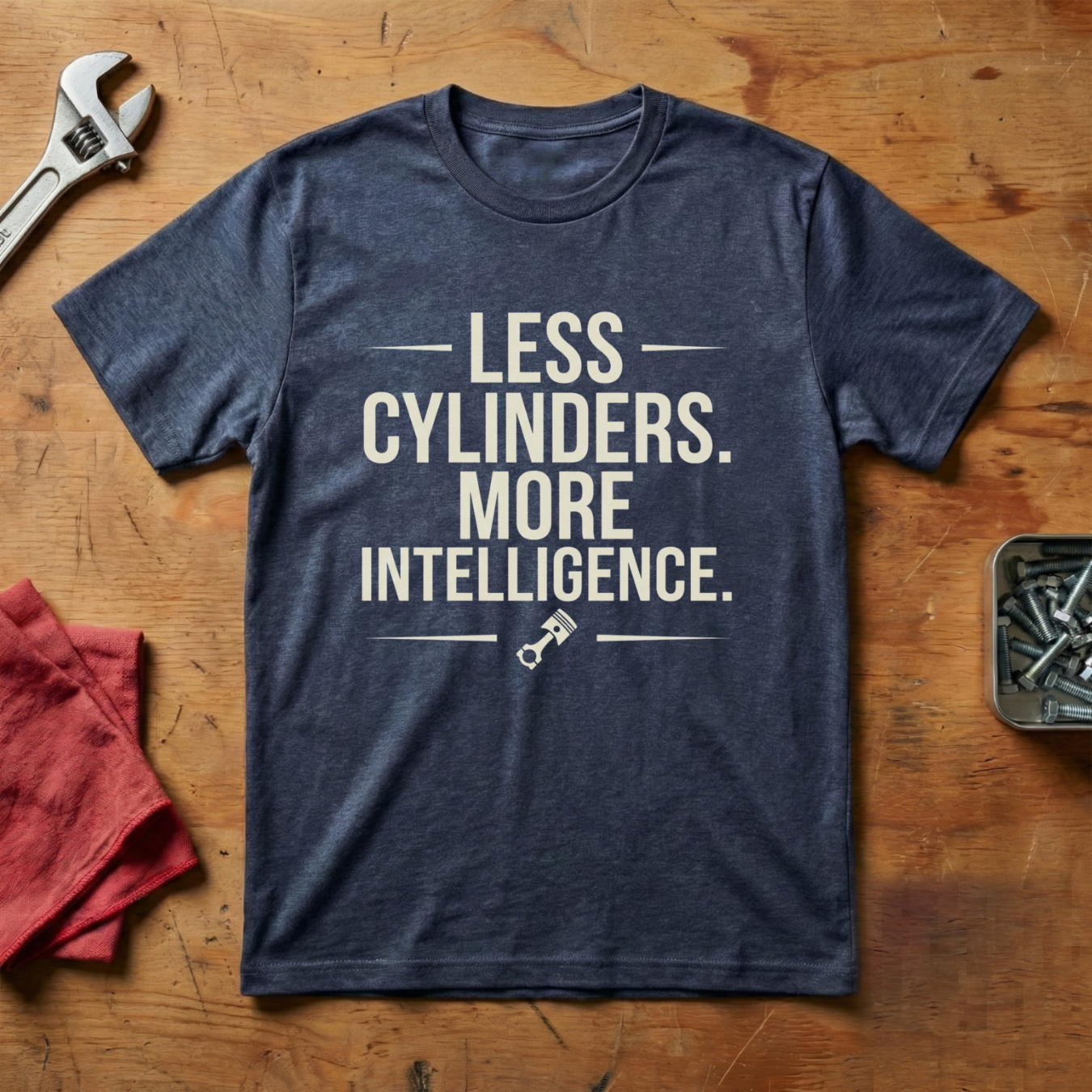 Less Cylinders More Intelligence - T-shirt