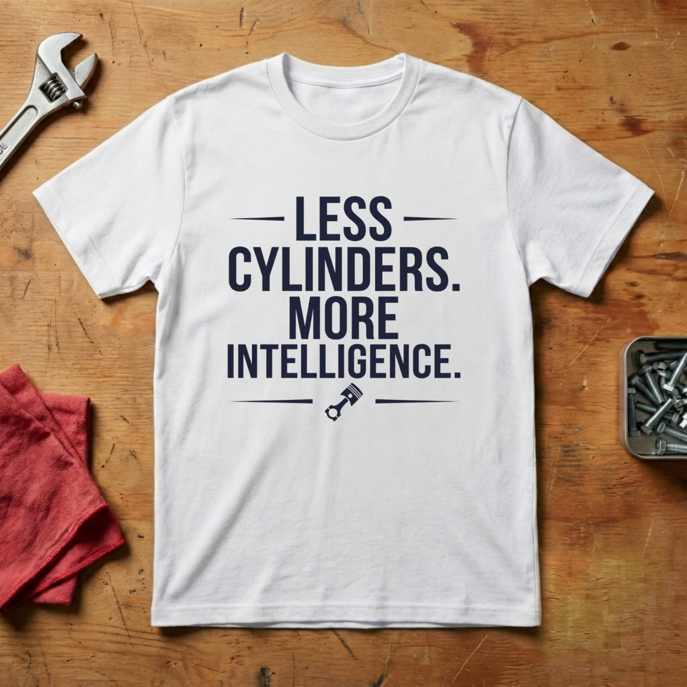 Less Cylinders More Intelligence - T-shirt