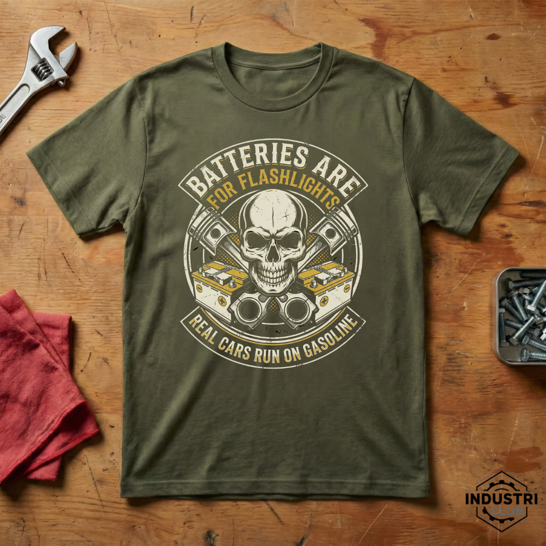 Real Cars Run on Gasoline - T-shirt
