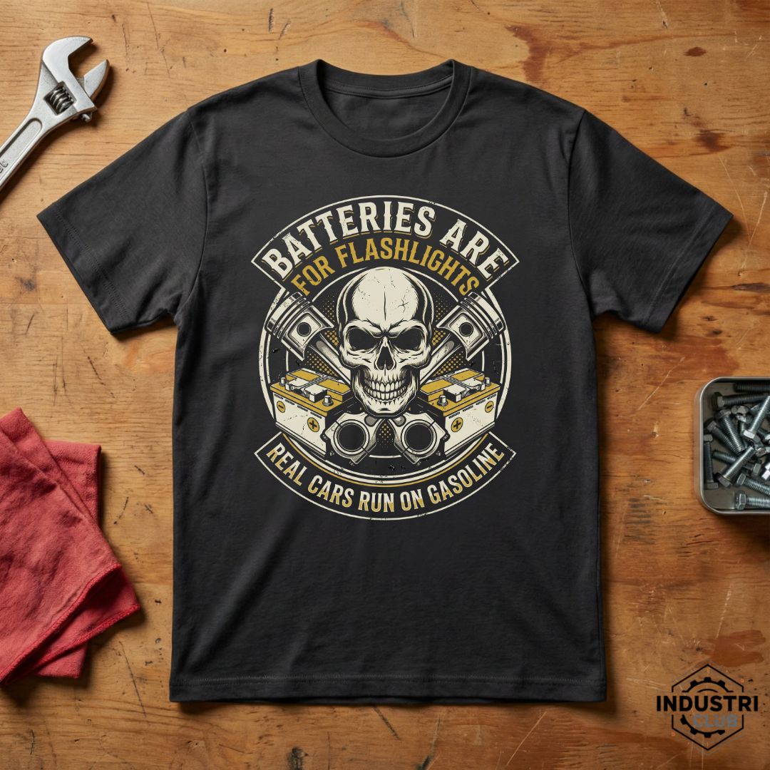 Real Cars Run on Gasoline - T-shirt